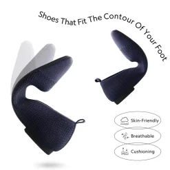 Square Toe Knit Sustainable Flats