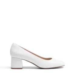 Square Toe Low Chunky Pumps