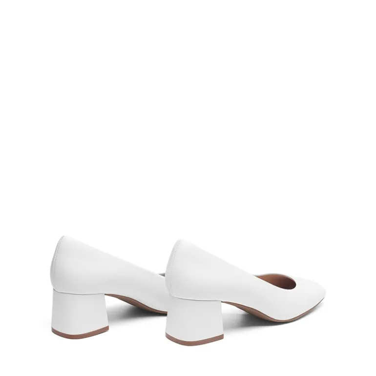 Square Toe Low Chunky Pumps