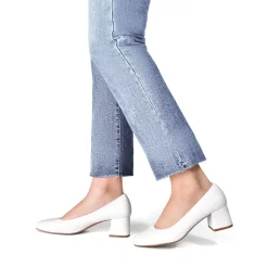 Square Toe Low Chunky Pumps