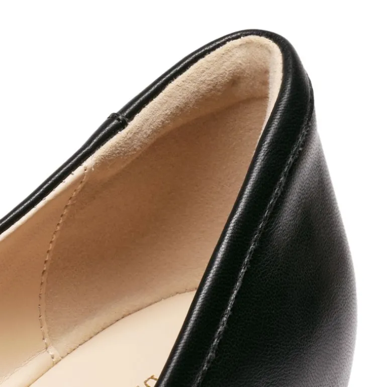 Square Toe Low Wedge Bow Flats