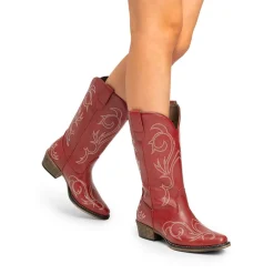 Square-toe Mid-Calf Cowgirl Boots