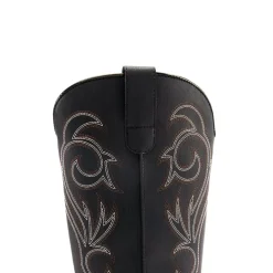 Square-toe Mid-Calf Cowgirl Boots