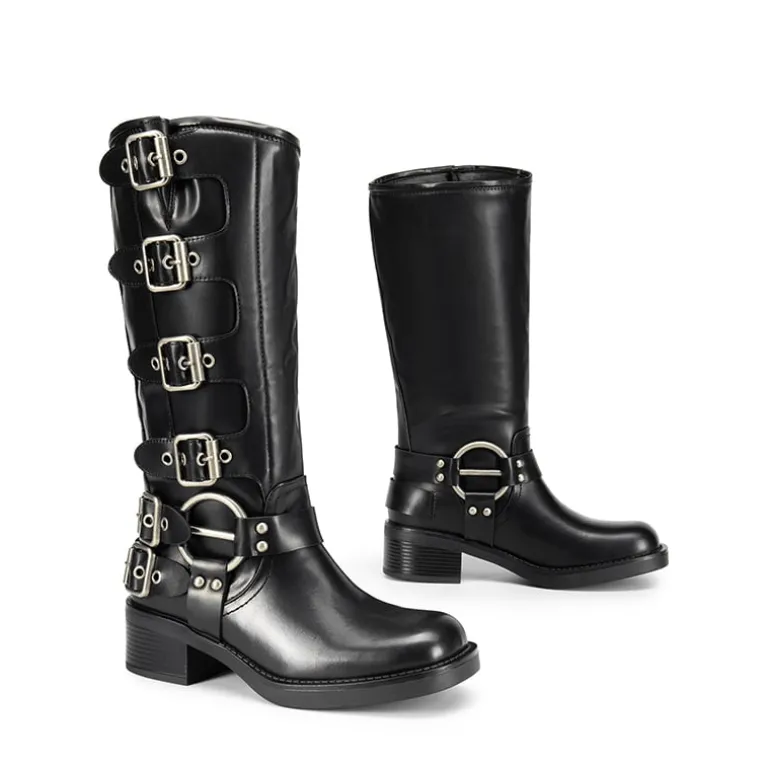 Square Toe Motorcycle Boots