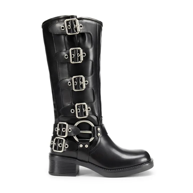Square Toe Motorcycle Boots