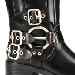 Square Toe Motorcycle Boots