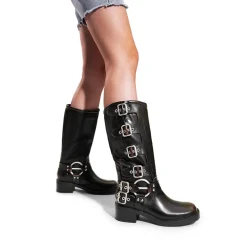 Square Toe Motorcycle Boots