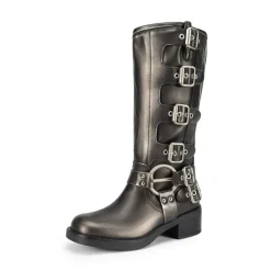 Square Toe Motorcycle Boots