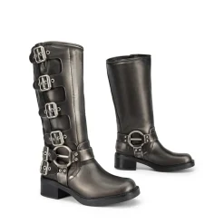 Square Toe Motorcycle Boots