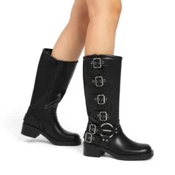 Square Toe Motorcycle Boots