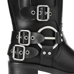 Square Toe Motorcycle Boots