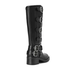 Square Toe Motorcycle Boots