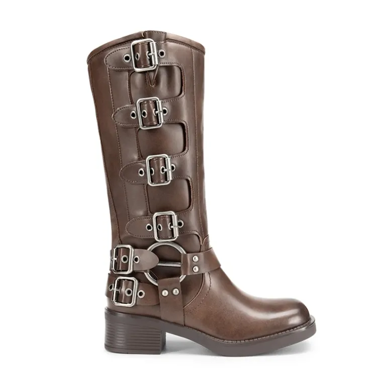 Square Toe Motorcycle Boots
