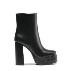 Square Toe Platform Ankle Boots