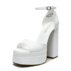 Square Toe Platform Chunky Heel Sandals