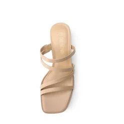 Square Toe Strappy Chunky Heel Sandals