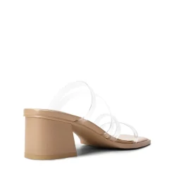 Square Toe Strappy Chunky Heel Sandals