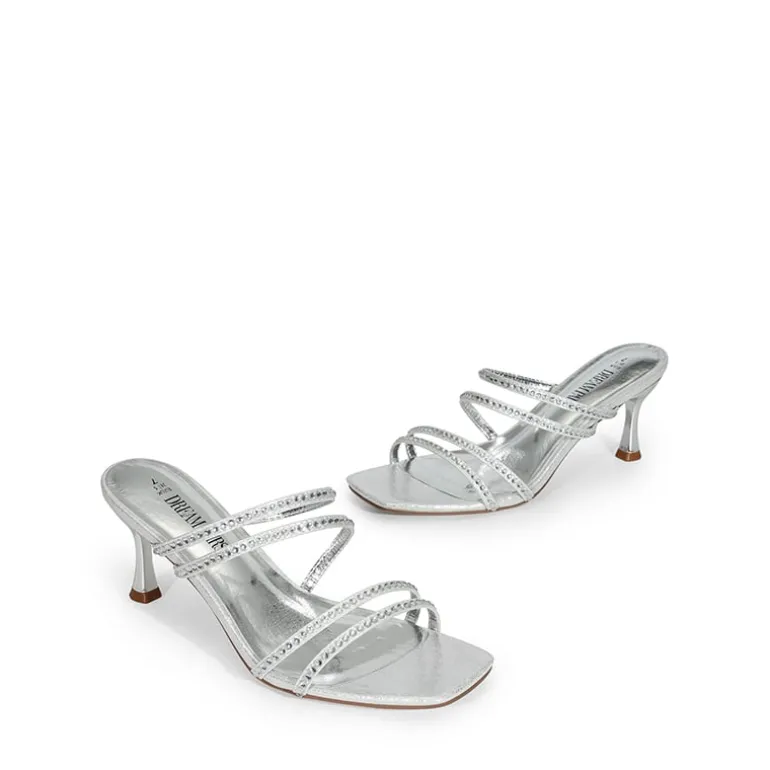 Square Toe Strappy Heel Sandals