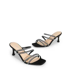 Square Toe Strappy Heel Sandals