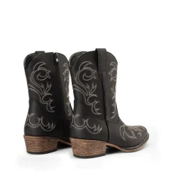 Square-toe Western Short Cowgirl Boots