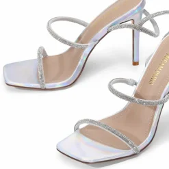 Stiletto Rhinestone Strappy Heels