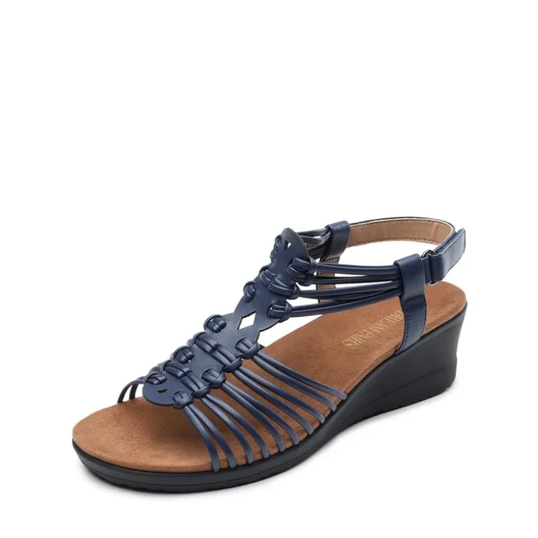 Strappy Ankle Strap Wedge Sandals
