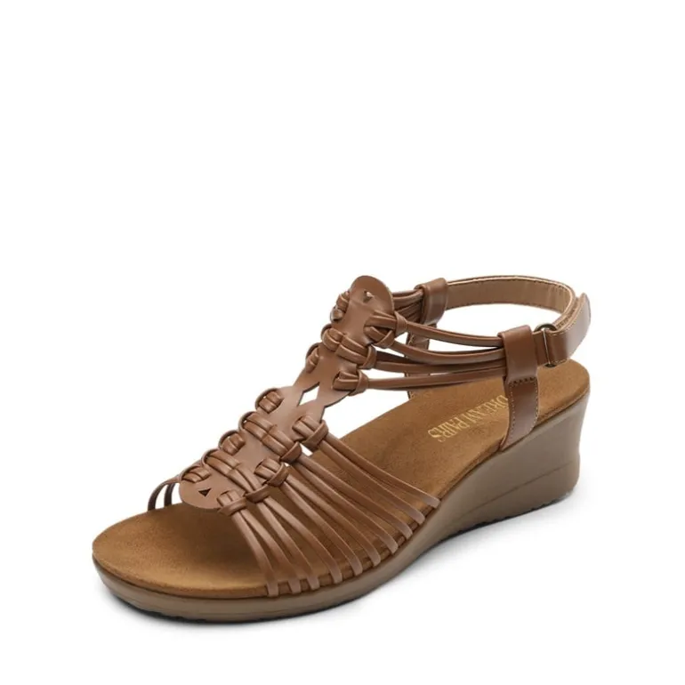 Strappy Ankle Strap Wedge Sandals