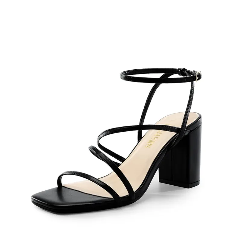 Strappy Chunky Heel Sandals