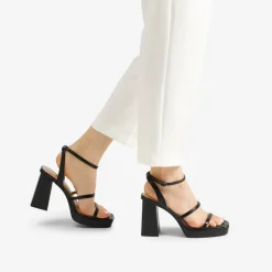 Strappy Chunky Platform Heel Sandals