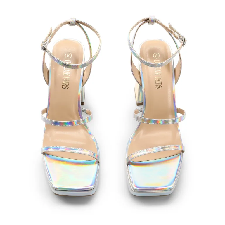 Strappy Chunky Platform Heel Sandals