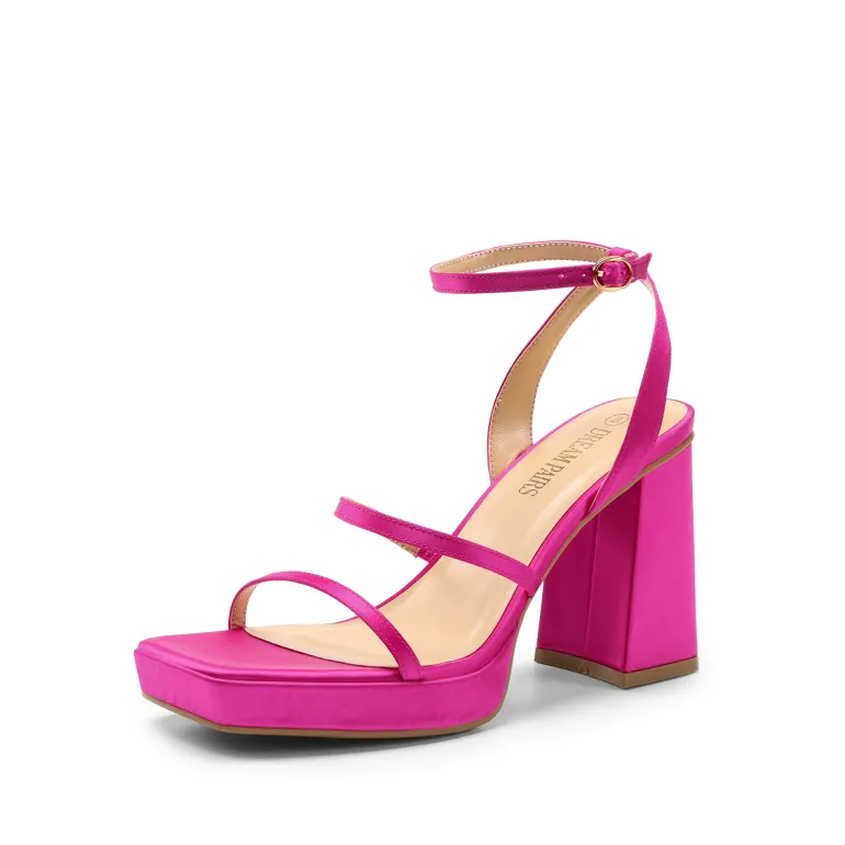 Strappy Chunky Platform Heel Sandals