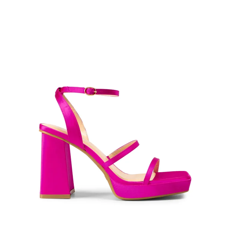 Strappy Chunky Platform Heel Sandals