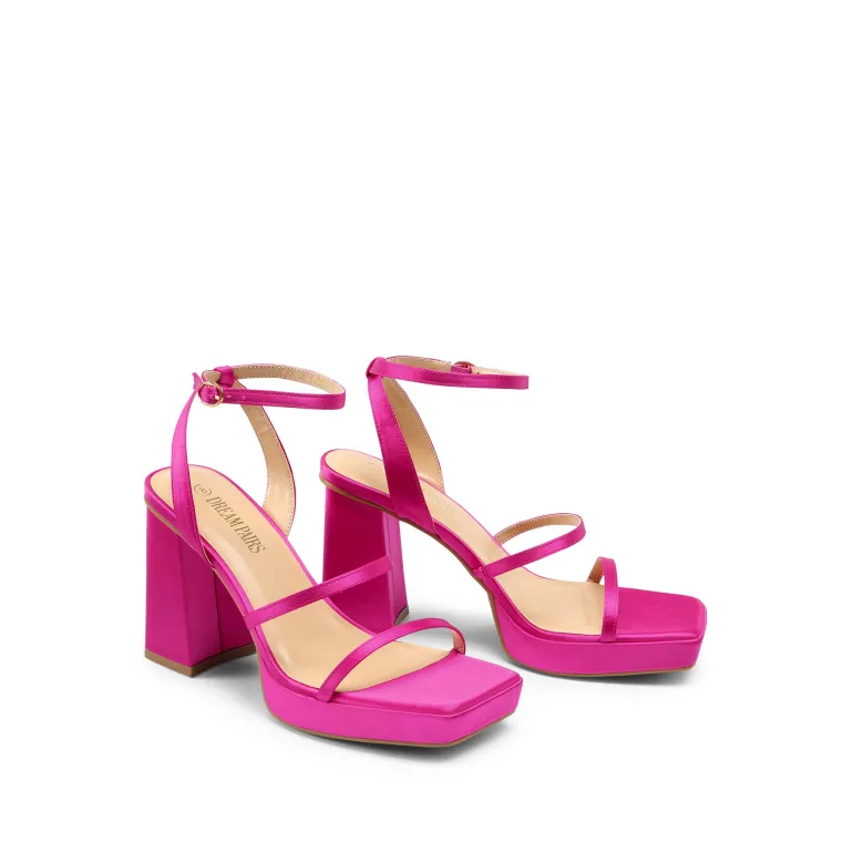 Strappy Chunky Platform Heel Sandals