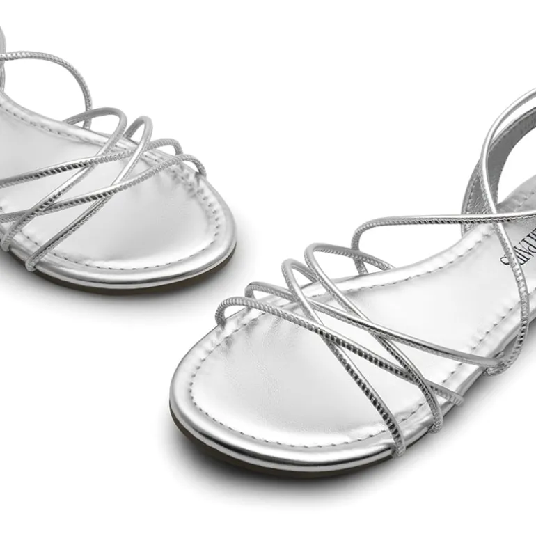 Strappy Lace Up Flat Sandals