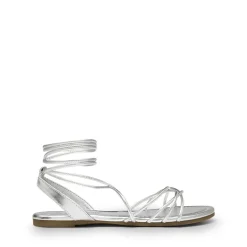 Strappy Lace Up Flat Sandals
