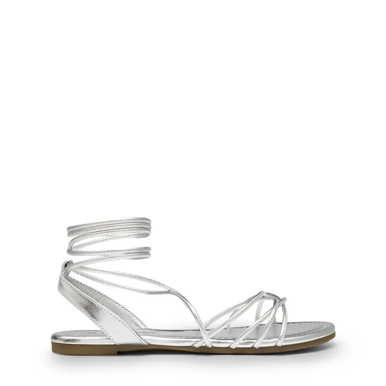 Strappy Lace Up Flat Sandals