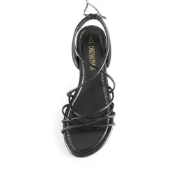Strappy Lace Up Flat Sandals