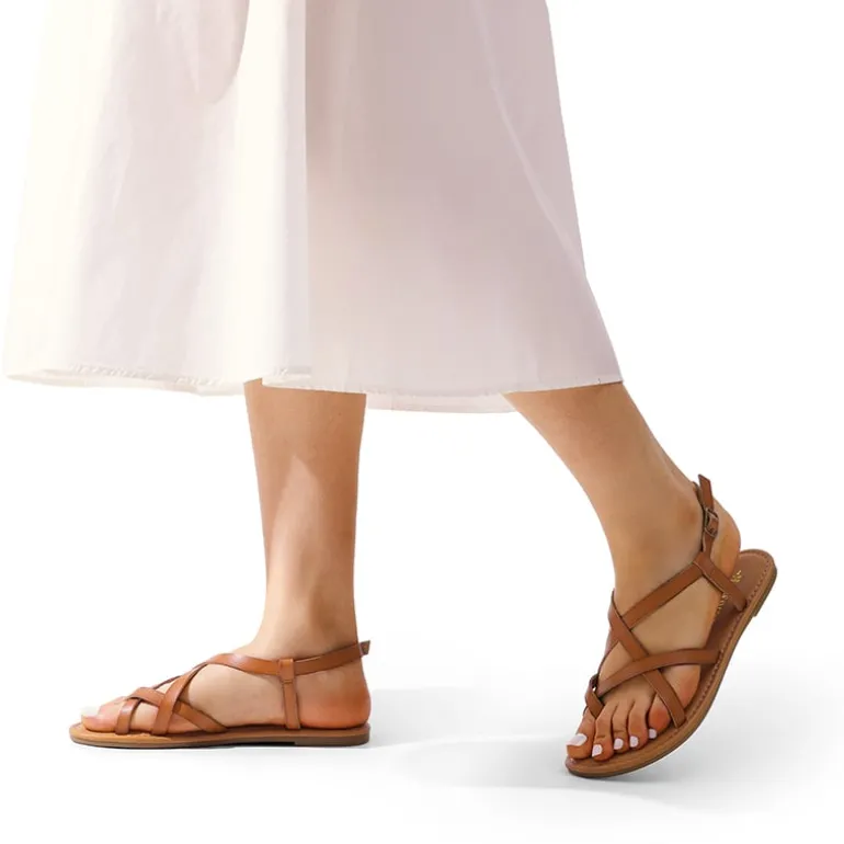 Strappy Thong Flat Sandals