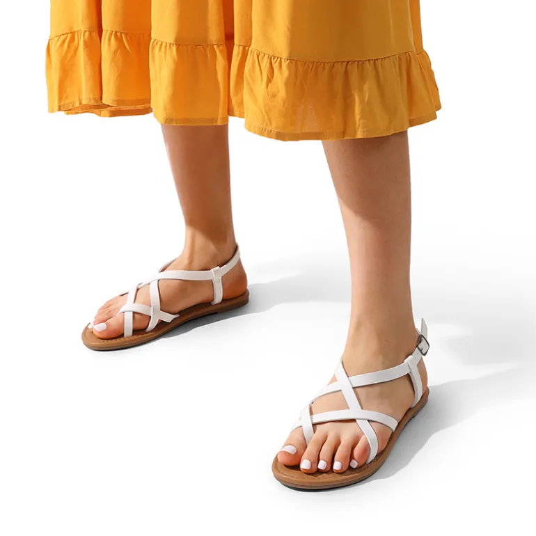 Strappy Thong Flat Sandals