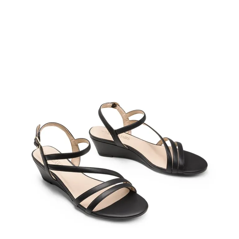 Strappy Wrapped Wedge Sandals