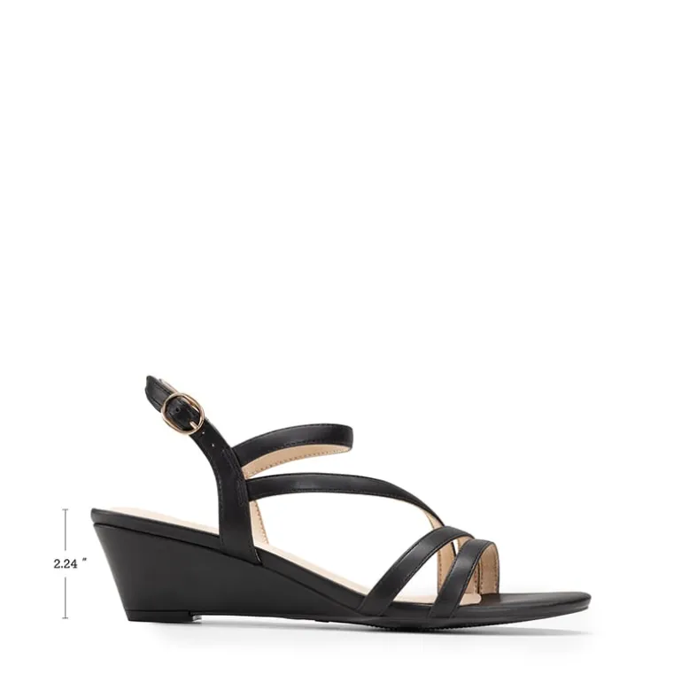 Strappy Wrapped Wedge Sandals