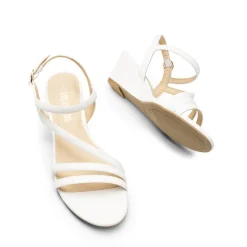 Strappy Wrapped Wedge Sandals
