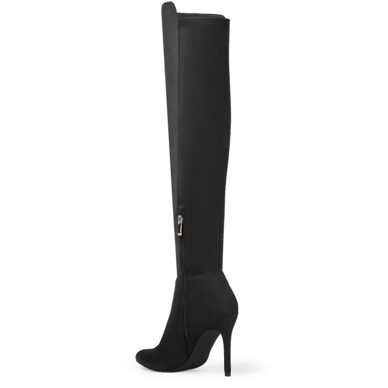 Stretch Pointed Toe Stiletto Over The Knee Boots