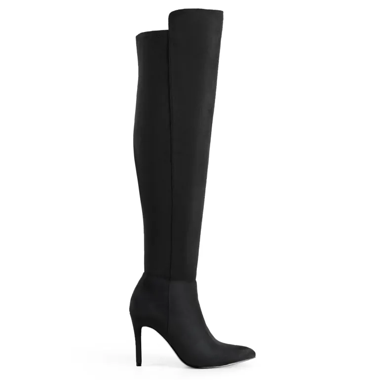 Stretch Pointed Toe Stiletto Over The Knee Boots