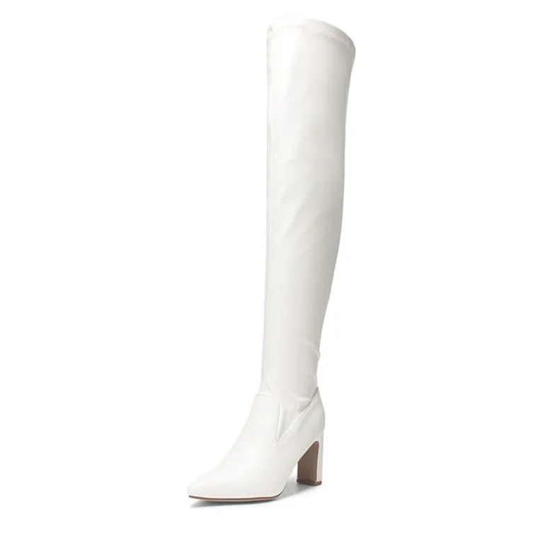 Stretch Thigh-High Boots