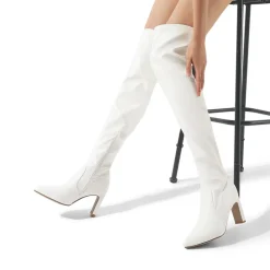 Stretch Thigh-High Boots