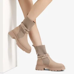 Stride Lug Sole Platform Slip On Booties