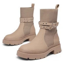 Stride Lug Sole Platform Slip On Booties