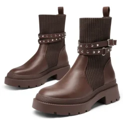Stride Lug Sole Platform Slip On Booties