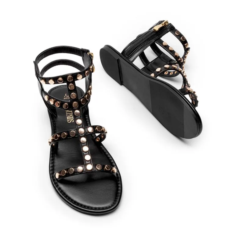 Studded Gladiator Sandals